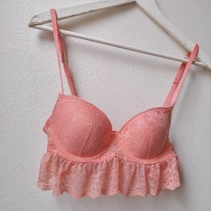 Ruffled Lace Bra